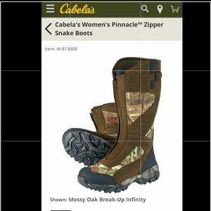 Cabelas Pinnacle Zipper Snake Hunting 